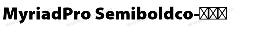 MyriadPro Semiboldco字体转换